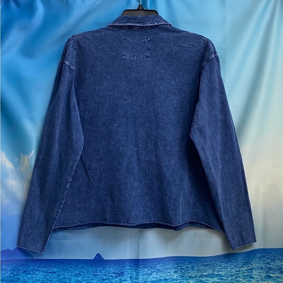 Frank & Eileen PATRICK Popover Henley Heritage Jersey Size: XS Mineral Blue - Picture 11 of 16